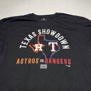 Houston Astros Texas Rangers Shirt XL MLB ALCS 2023 Baseball Texas Showdown NWOT